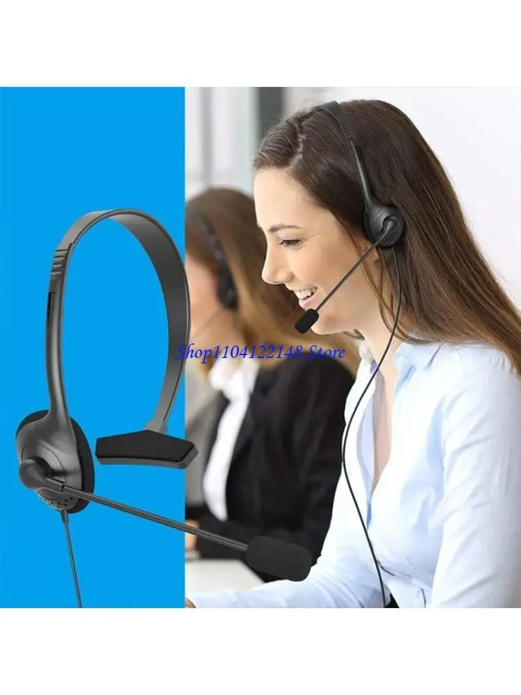 P9FA With Noise Canceling Mic Comfort Telephone Headset for Customer Service Office