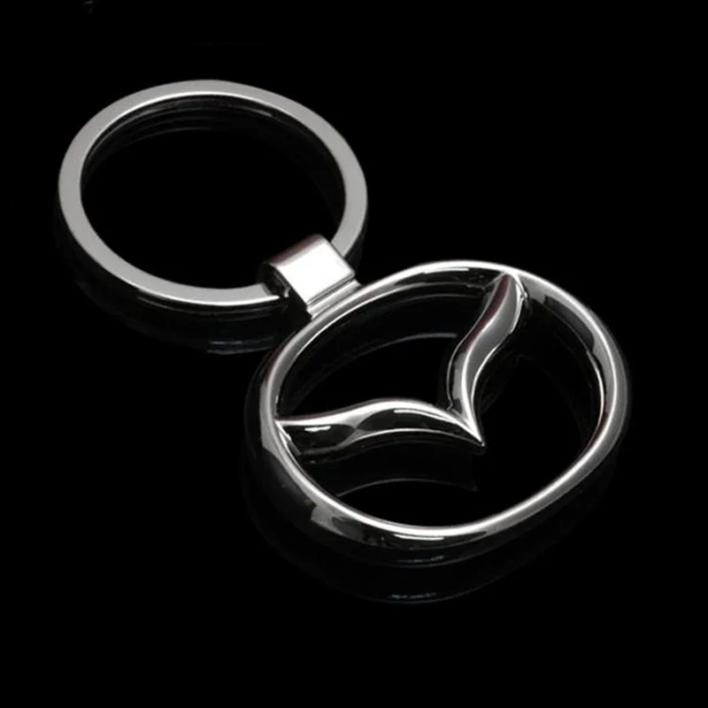 Alloy Car Key Chain Keyring Auto Key Ring Holder for Mazda CX7 CX5 CX9 Atenza RX8 RX7 MX3 MX5 Axela Speed 6 SKYACTIV