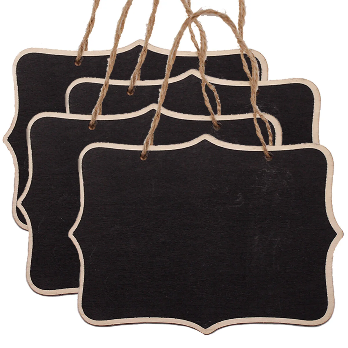 Mini tableau noir en bois pour décoration de mariage, 4 pièces