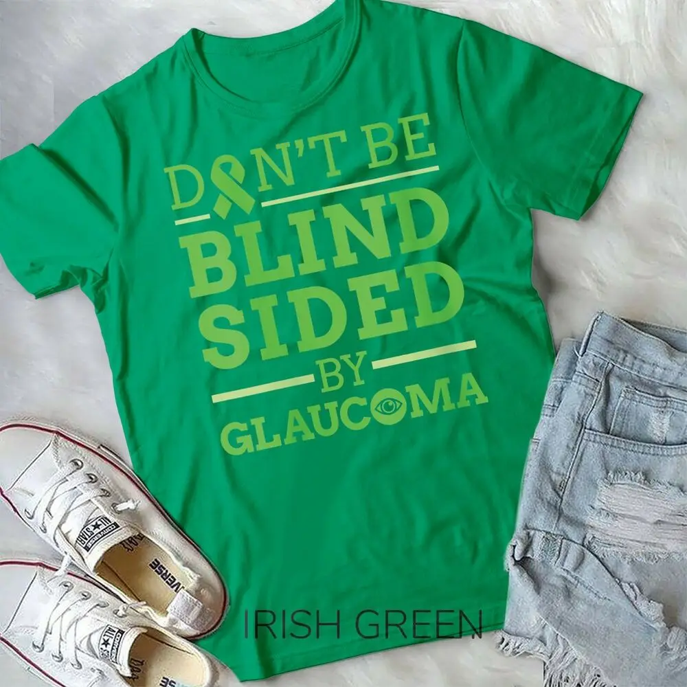 Womens Glaucoma Awareness Ribbon Don't Be Blind Sided By Glaucoma T-Shirt