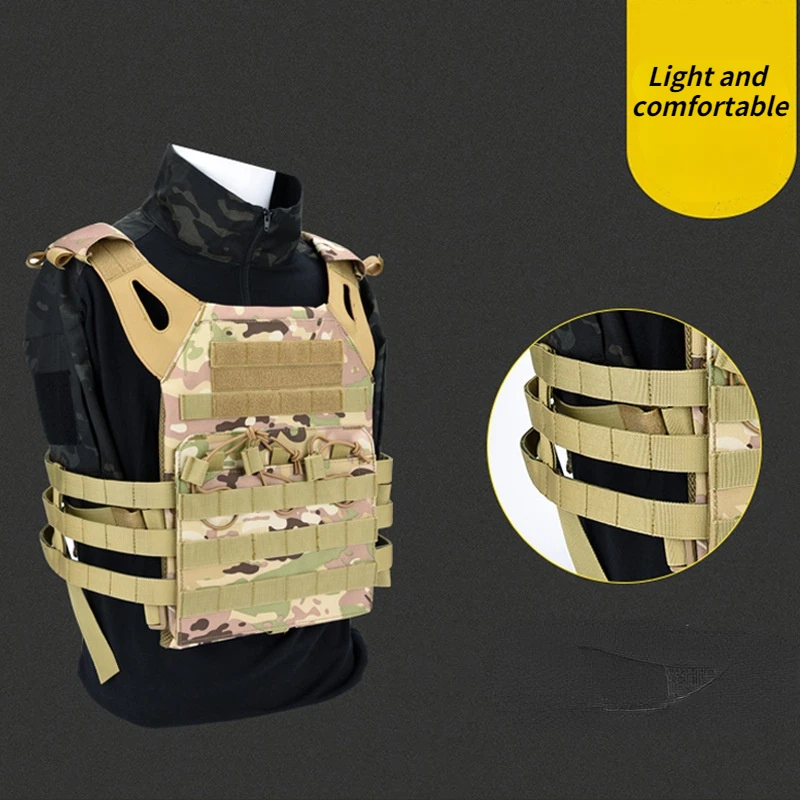 Special Forces Hunting Vest, Tactical Waistcoat, Outdoor Camouflage Field Gear, CS Training Uniform, Military Equipment