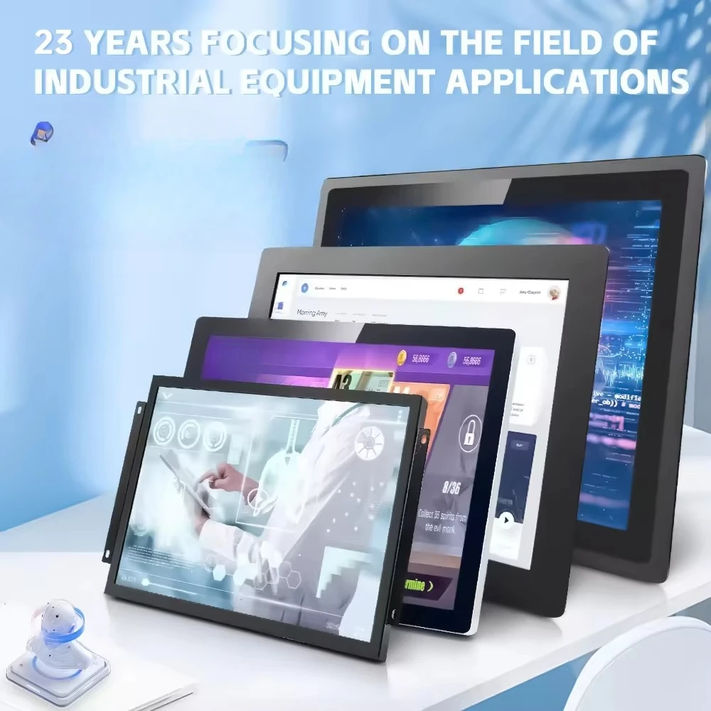 Industrial flat panel waterproof liquid crystal display capacitive touch screen all-in-one machine
