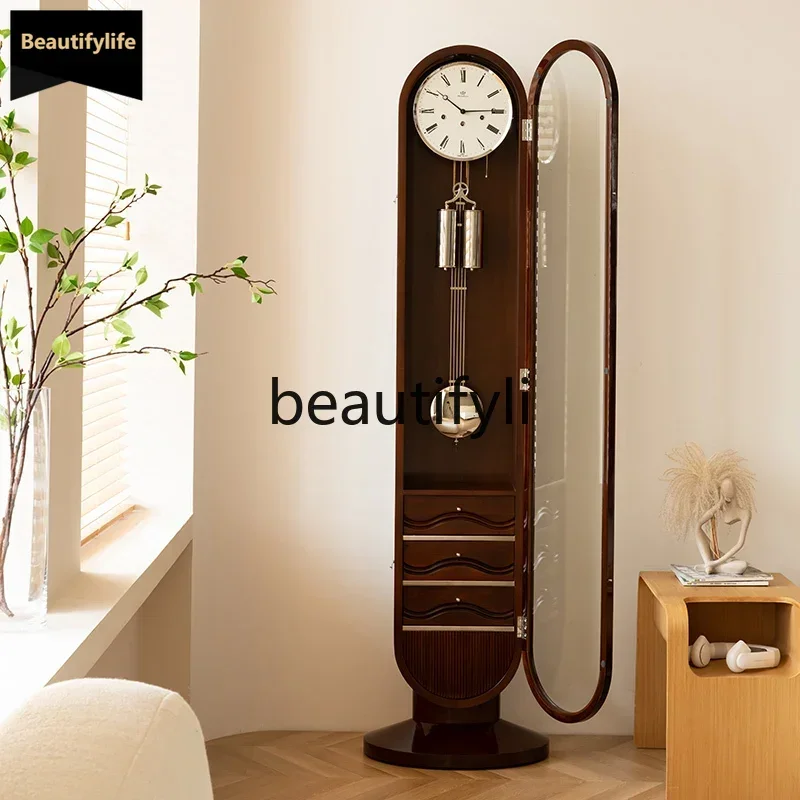 D80 German Helmler modern floor clock living room European table clock light luxury vertical mechanical pendulum clock lll
