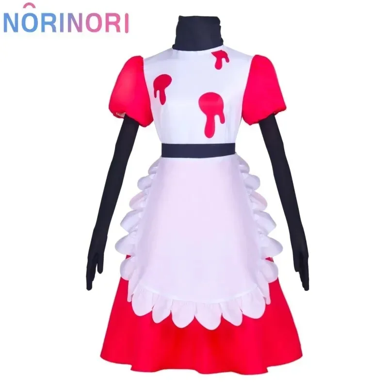 2025 11 Niffty Animal Hazbin Niff traje lindo diablo ropa de juego de rol peluca uniforme Hotel Cosplay fiesta de Halloween vestido de mujer