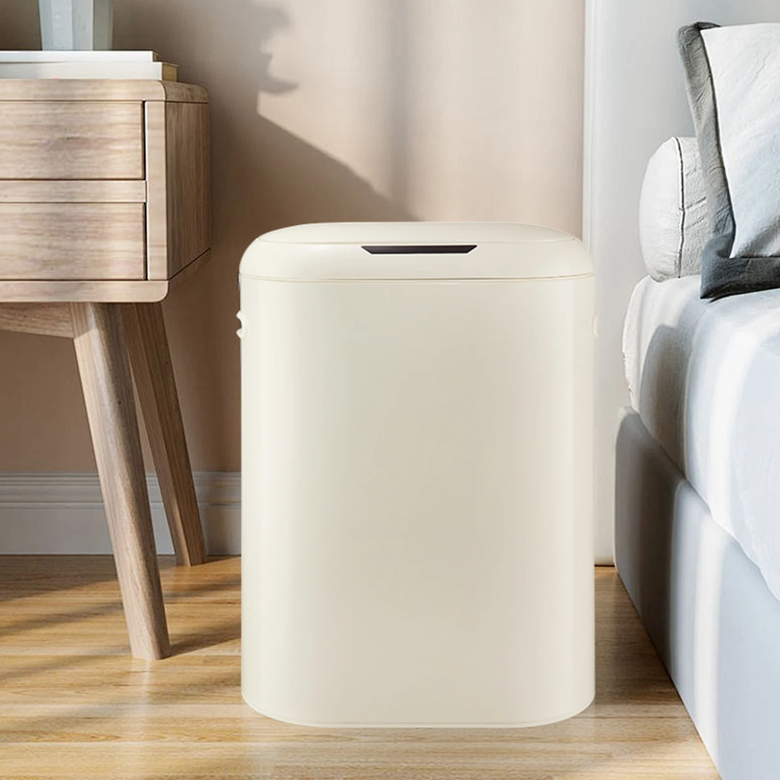 Touchless Motion Detector Trash Can 13 Gallon Slim Kitchen Garbage Bin with Soft-Close Lid Automatic Hands-Free Operation  for Kitchen  Bathroom  Office