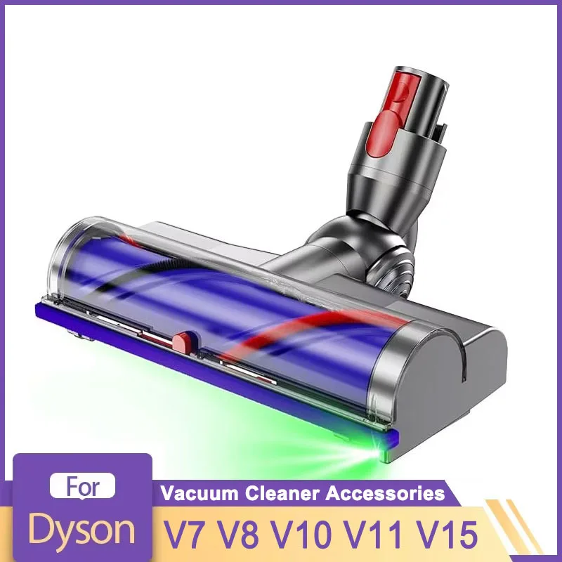Direct Brush Head for Dyson V8 V10 V11 V15 V7 Vacuum Cleaner Hardwood Floor Attachment Bristle Roller Brush Vacuum Cleaner Parts