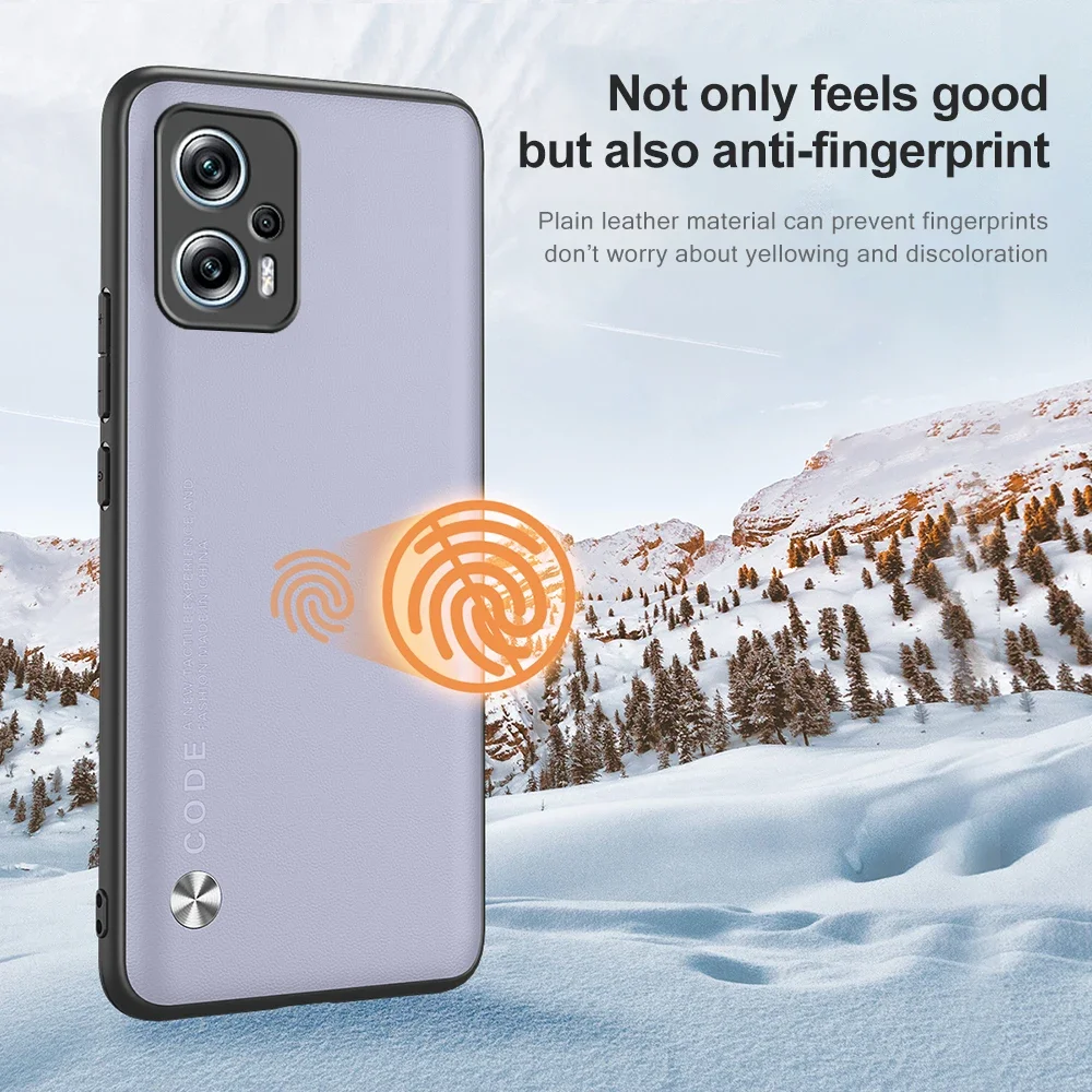 Casing pelindung tekstur kulit polos mewah, untuk Poco X4 GT 5G silikon lembut Anti jatuh PocoX4 Pocco X4 4X 4 GT X4GT Cover Coque