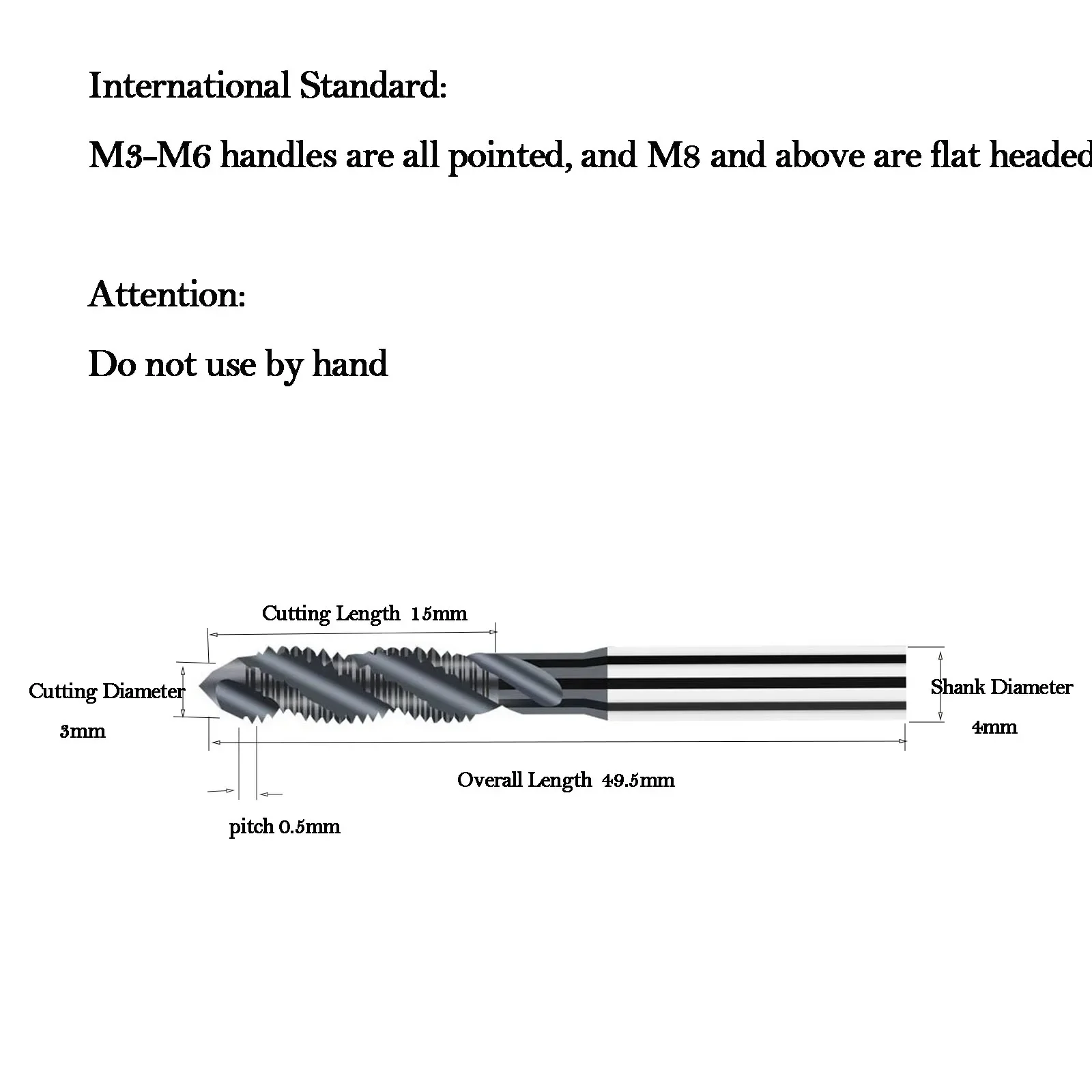 M2-M20 TCT MeaccelerHand Thread Tap Drill Set, Cnc Cutting Tools, Cuts Spiral Threads Metal Workpieces Drill Bit Coating