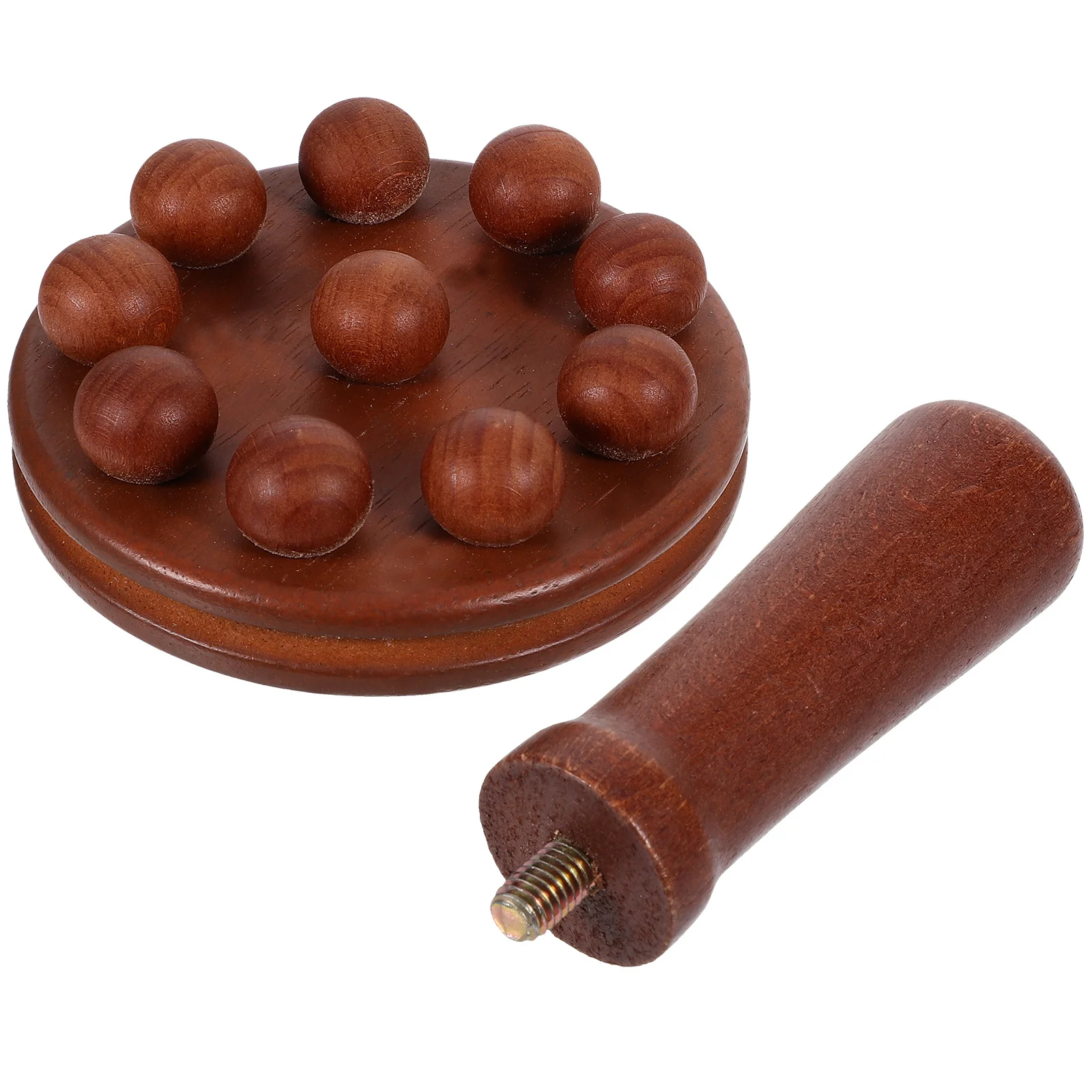 

Handheld Wood Massage Tool for Body Muscles Compact and Lightweight Design for Easy Use on Shoulders Neck Back Legs Feet