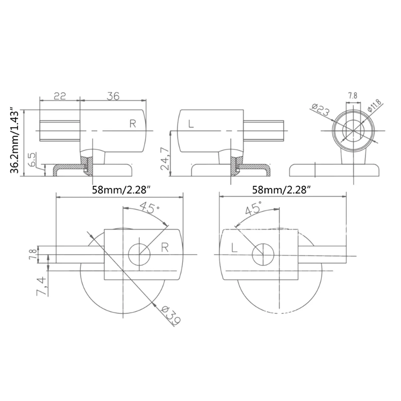 Đóng chậm Bản lề bồn cầu Phụ kiện gắn bồn cầu đáng tin cậy Giảm tiếng ồn Phụ kiện bệ ngồi bồn cầu Độ bền lâu dài