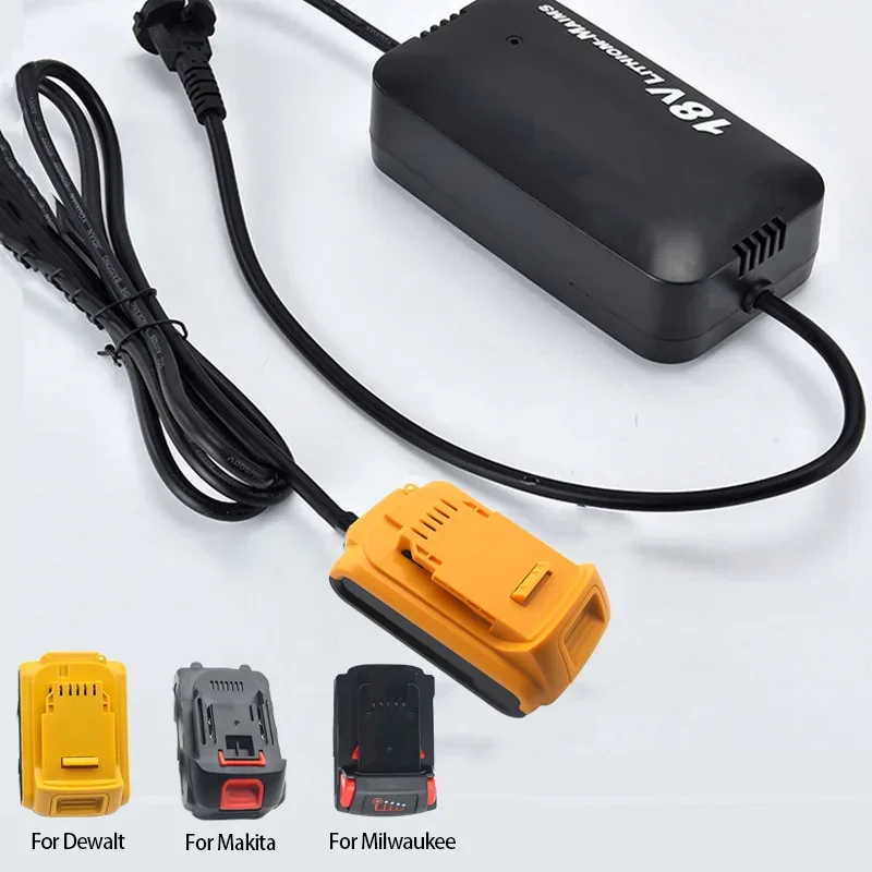 AC 220V DC 18V 20V Lithium Battery Tools Converter Adapter For Dewalt For Milwaukee For Makita Lithium ion Power Connectors