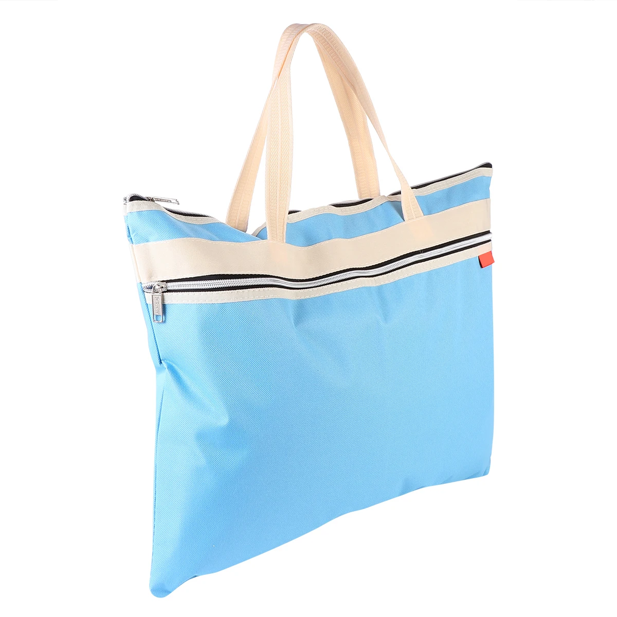 

A3 Art Portfolio Bags Canvas Waterproof Document Storage Folder Stationery Pouch Reusable Lightweight Tote Zipper Straps