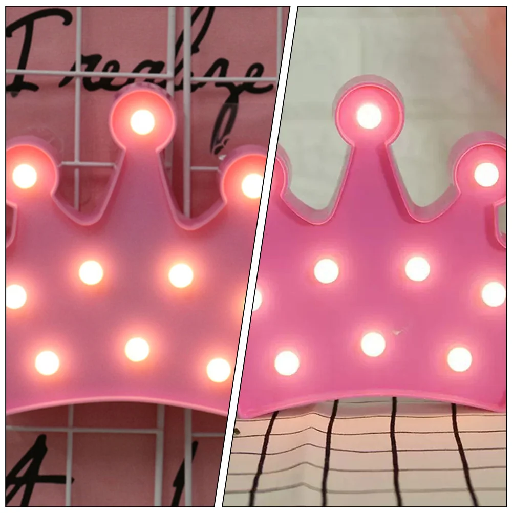 تاج على شكل ضوء الليل مصباح طاولة إبداعي مادة مستقرة آمنة ديكور المنزل السرير المزاج ضوء تاج مصباح الليل