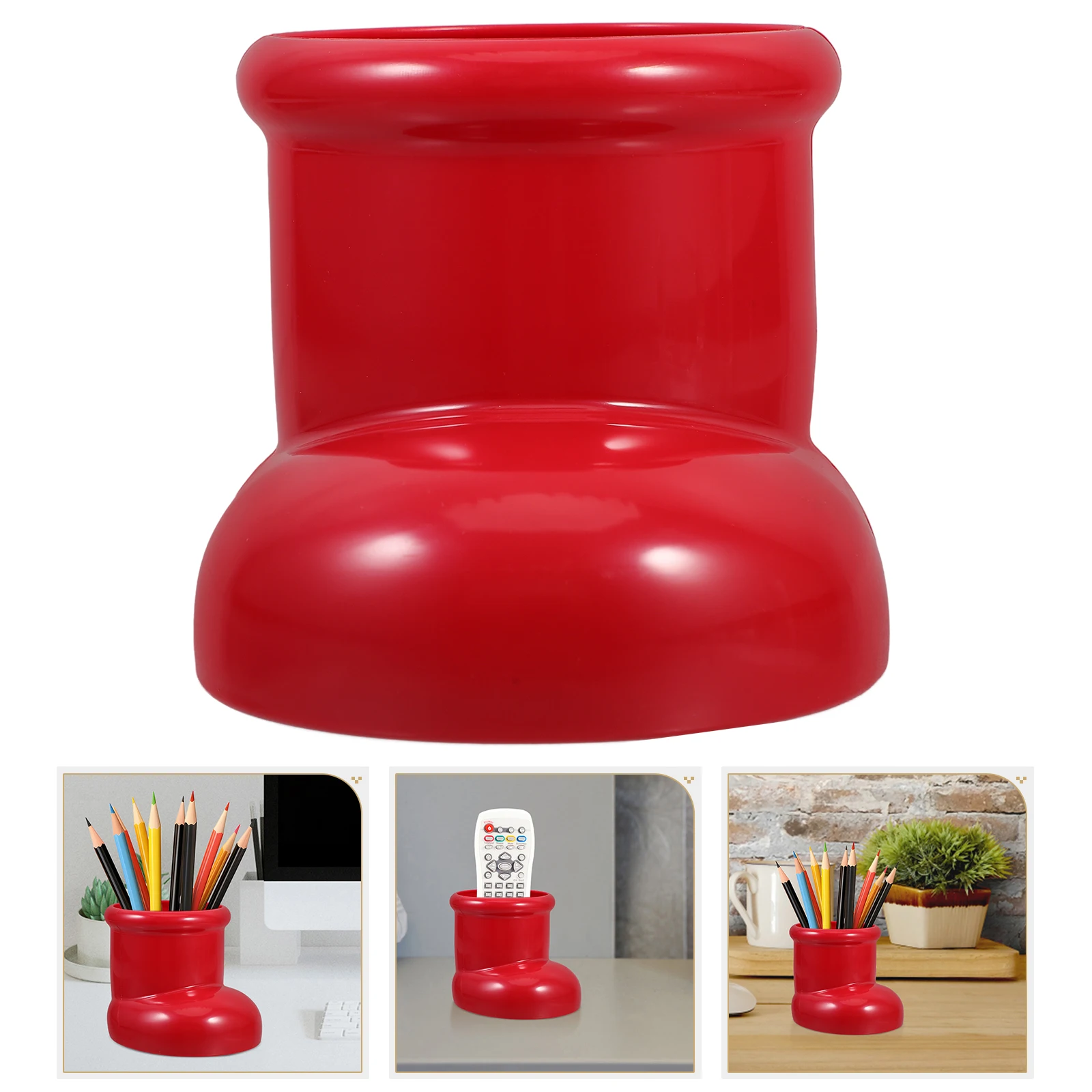

Cartoon Boot Pen Holder For Desk Holder Pencil Container Desk ganizer Student ABS Large Opening Practical Gift