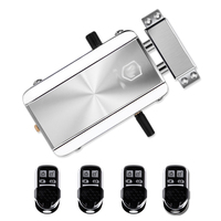 Wireless 433MHz Remote Control Automatic Electric Motor Lock Anti-theft Invisible No Drill Hole Installation