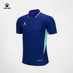 Kelme Men's Polo Shirt Women's Trendy Sports Top Flip Collar Outdoor Short Sleeve Running Fitness T-shirt