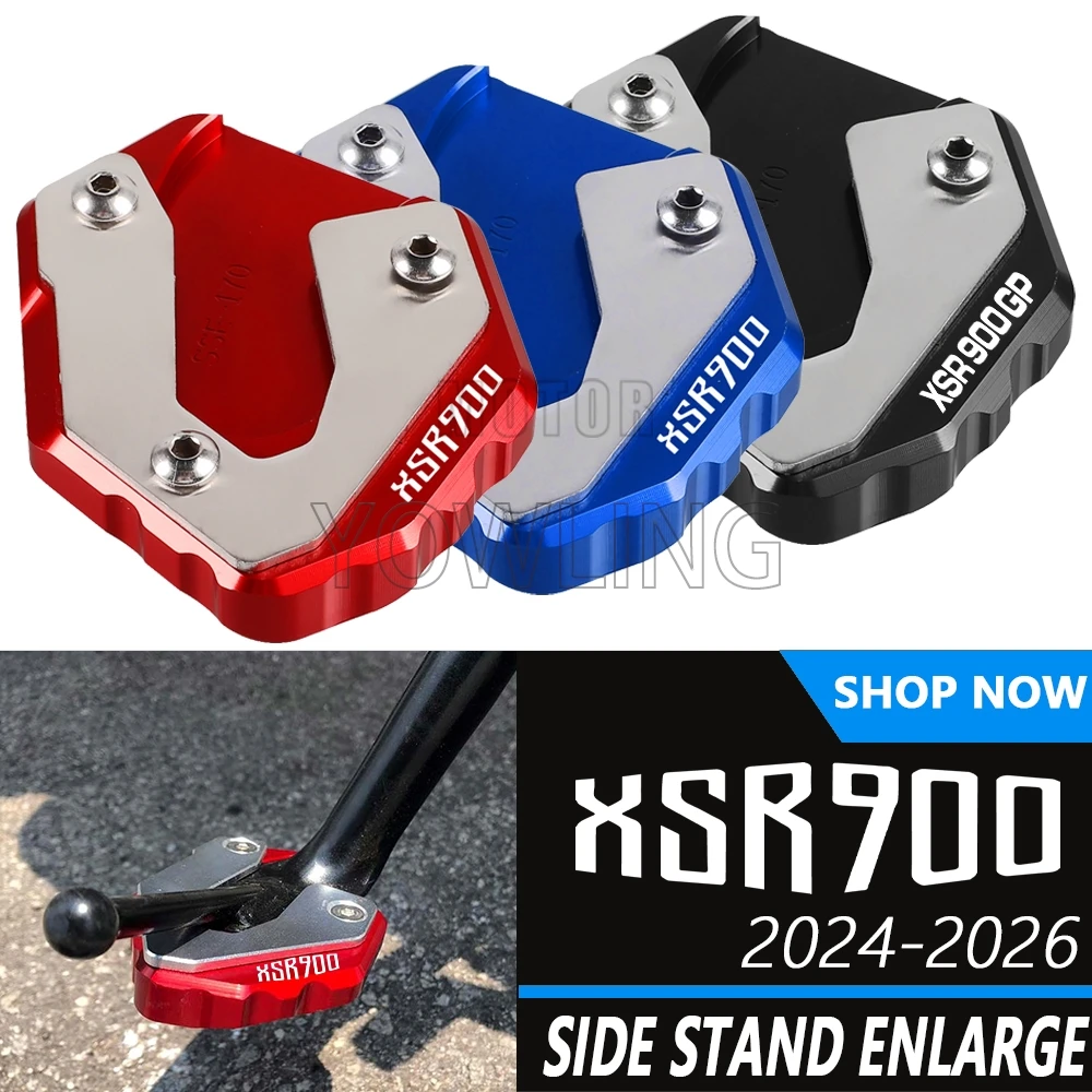 

For Yamaha XSR900 GP Tracer 9/GT Tracer900 GT MT-09 MT 09 SP Accessories side stand extension pads enlarge stand plate expander