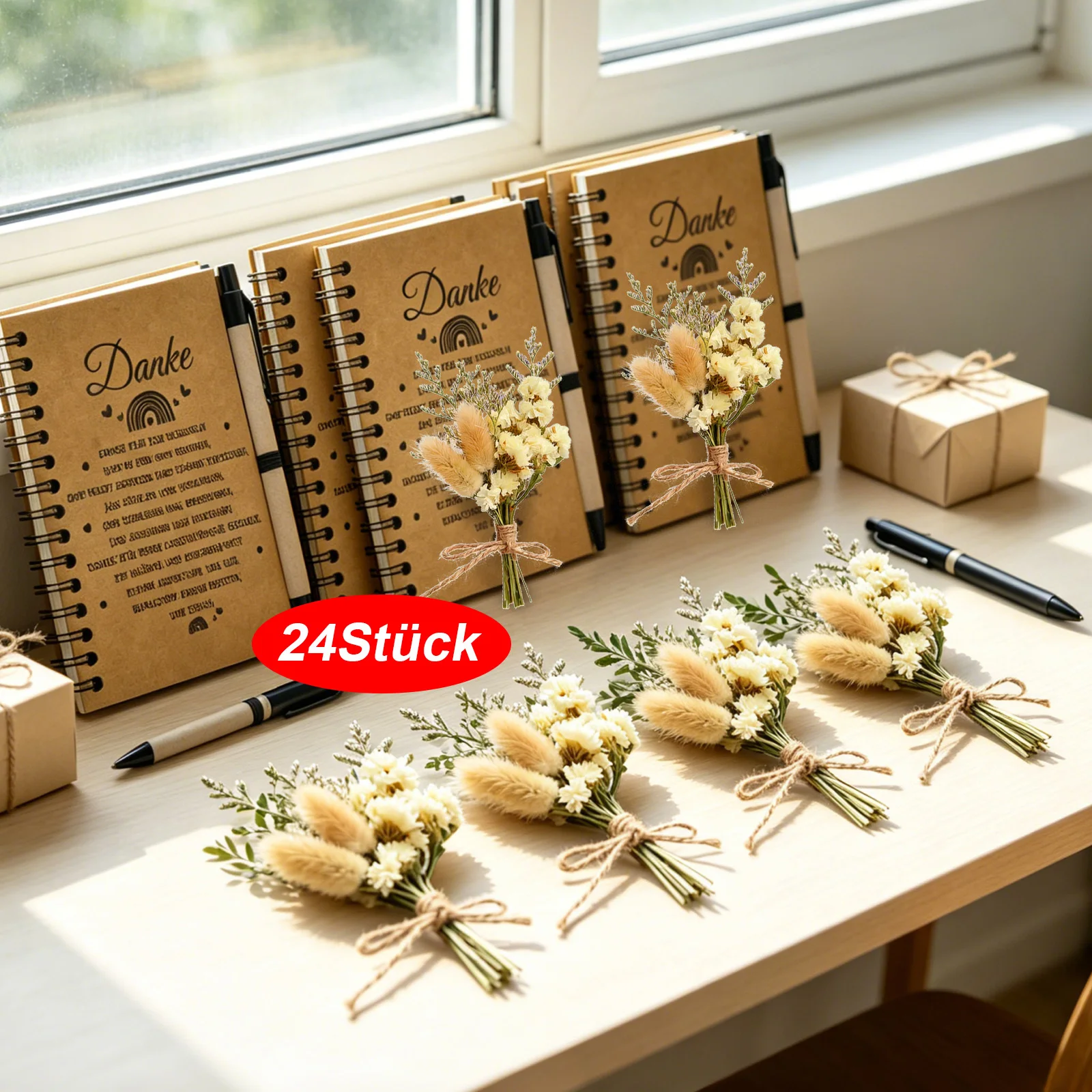 24-teiliges Lehrer-Wertschätzungs-Geschenkset mit Notizbuch, Stift …