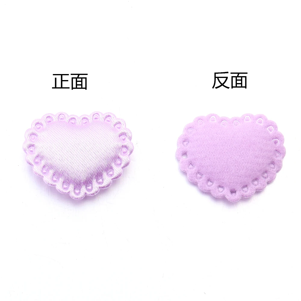 50Pcs/Lot Colorful Fabric Love Heart Petals Sponge Petal Patches For DIY Wedding Party Hairclip Clothing Decoration Supplies image 6