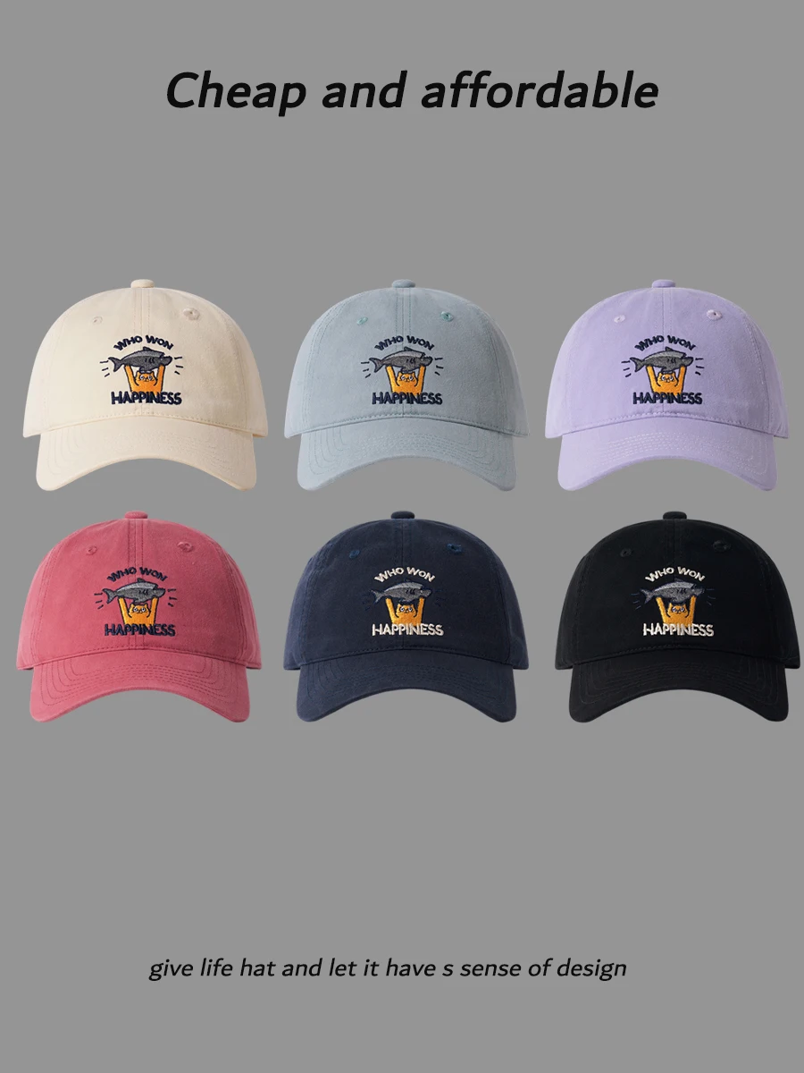 

Baseball cap autumn and winter versatile street letter embroidery cap spring and summer