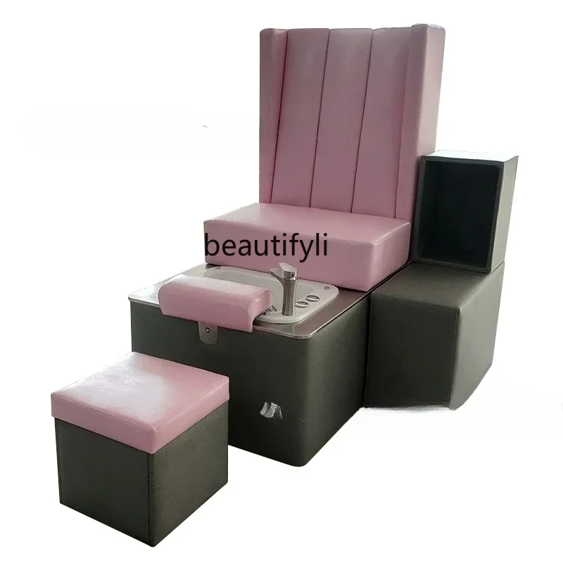 

zxqEyelash Nail Salon Electric Massage Foot Bath Sofa Chair Beauty Foot Bath Sauna Foot Soaking
