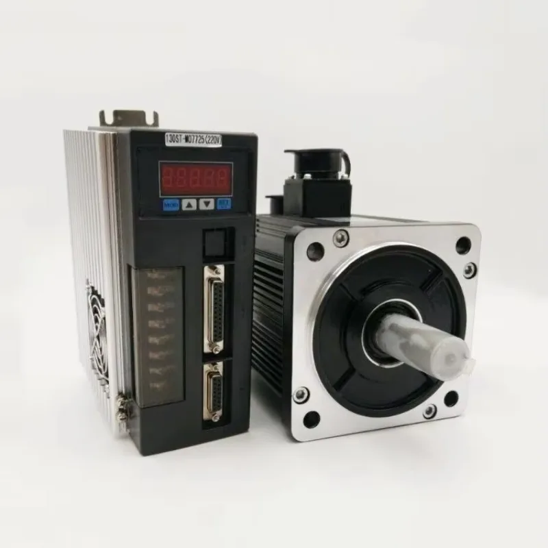 Single Phase Synchronous Electric Motor Industrial  Servo Motors With Servo Drive