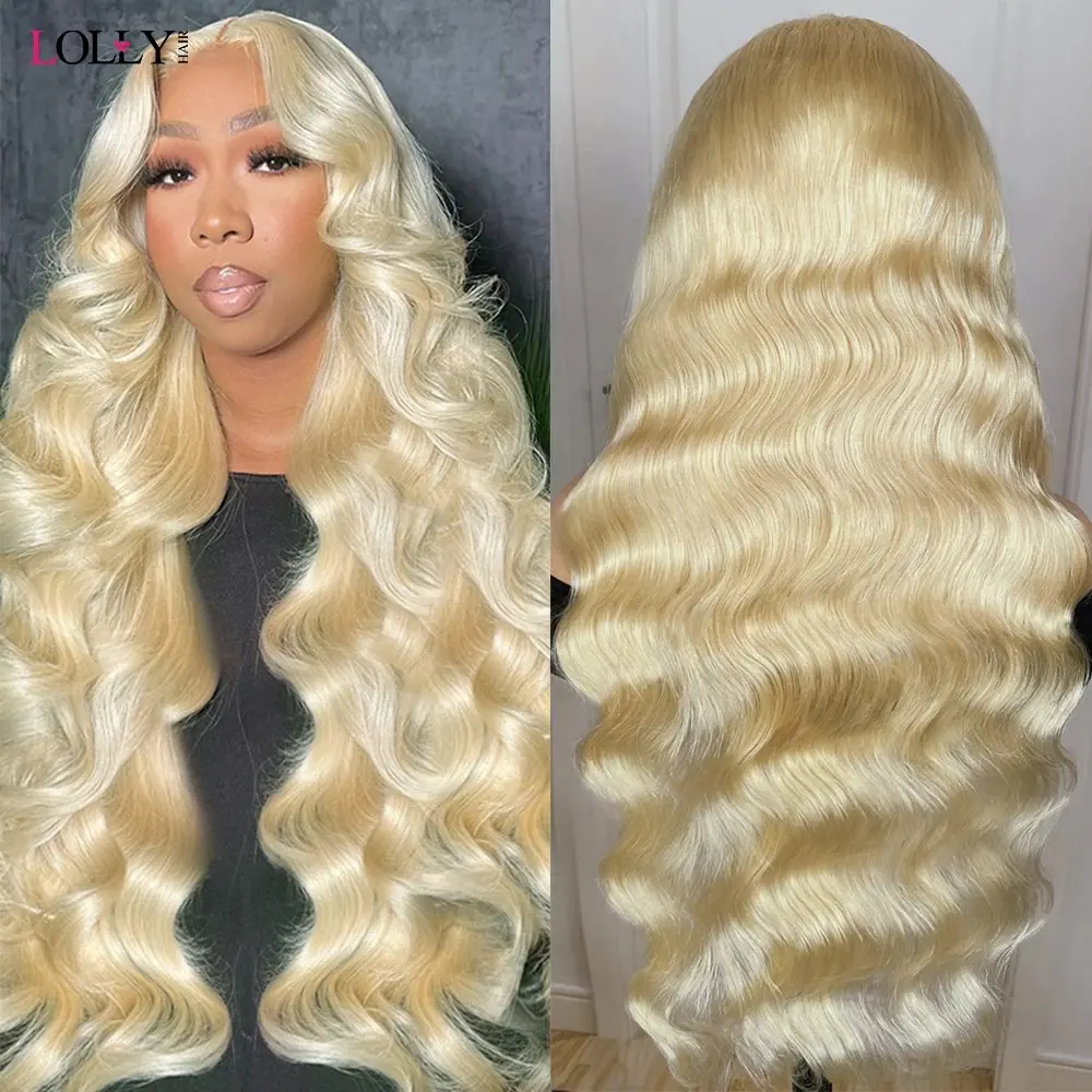 Melodie 613 HD Lace Wig 13x6 Human Hair 13X4 Frontal Blonde Colored Body Wave Glueless Water Wave 150 Density 22 40 Inch Wigs