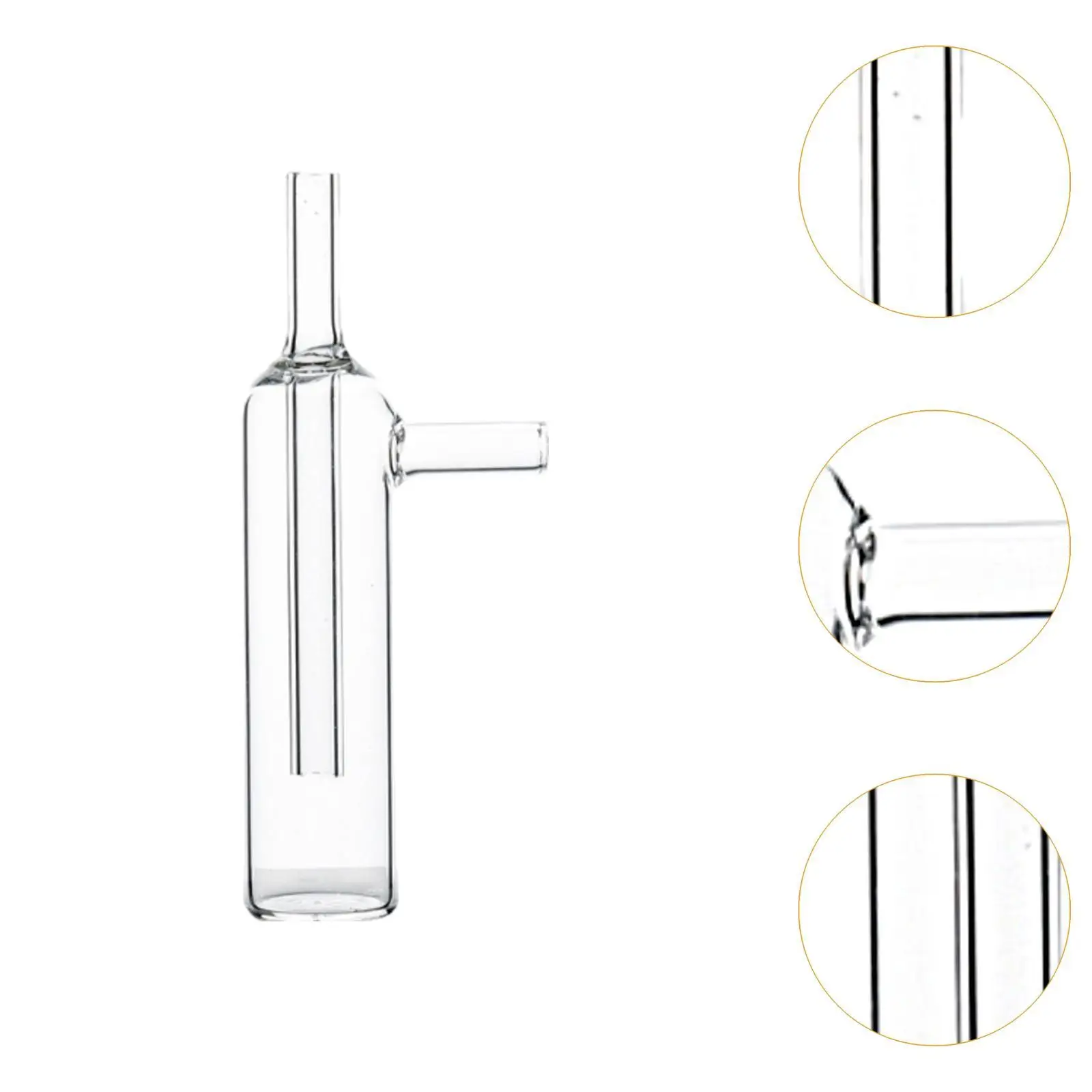 Стеклянная бутылка для отбора проб газа, стабильное профессиональное научное оборудование, практичная химия, лабораторная посуда, бутылка-поглотитель, трубка для сбора газа