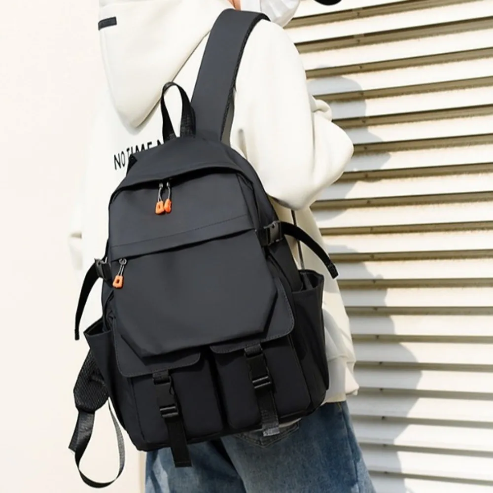 

Large Capacity Men's Large Backpacks Wear-resistant Waterproof Student School Bag Streetwear Multi-pockets Travel Knapsack