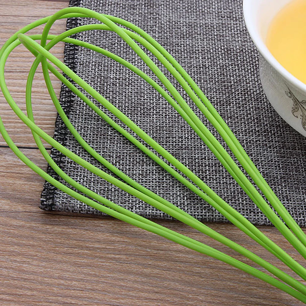 

2Pcs Manual Silicone Whisk Egg Beater Carrot Handle Balloon Whisk Food Mixer for Stirring Mixing Baking Kitchen