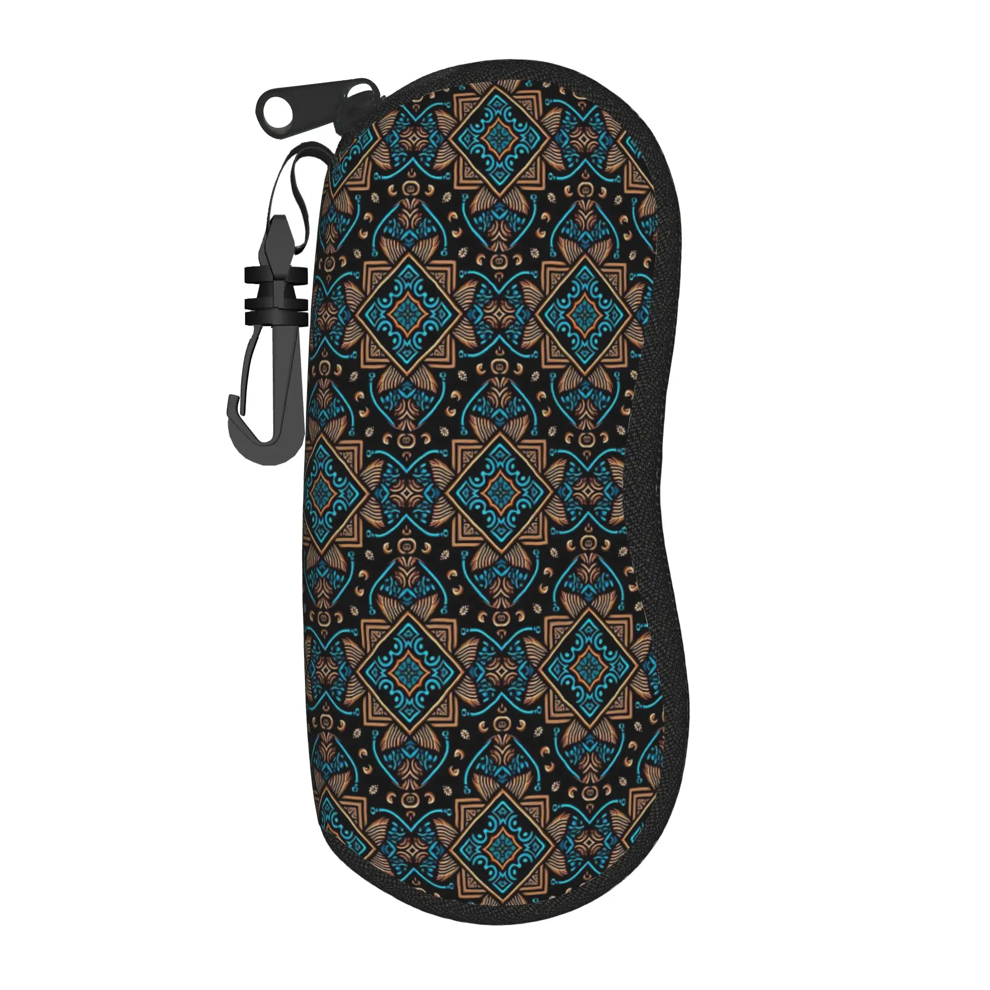 Retro Bohemian Woven Pattern  Glasses Case Cover  Custom Sunglasses Case Unisex Daily Glasses Box Fashion Eyewear Organizer