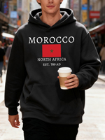 Morocco North Africa Design Autumn Men Hoody Pocket Hoodie Casual Fleece Soft Pullovers Hip Hop Clothes Oversized Fashion Coat