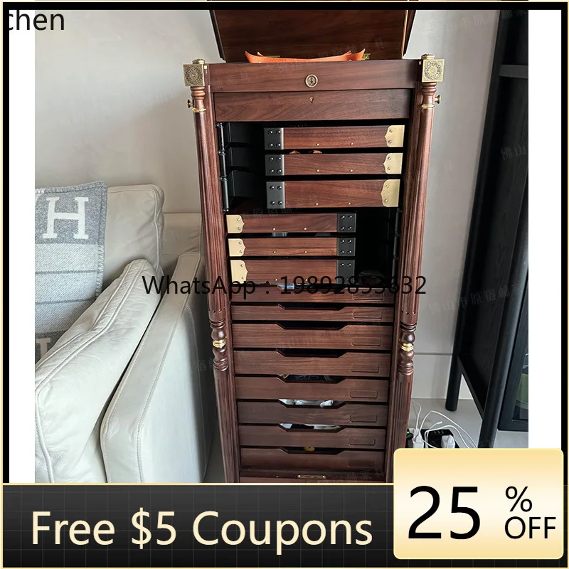 

1008 Toothpick Cabinet Night Watchman, Infinite Imagination Home, Inspiration Display Rattan Storage Cabinet