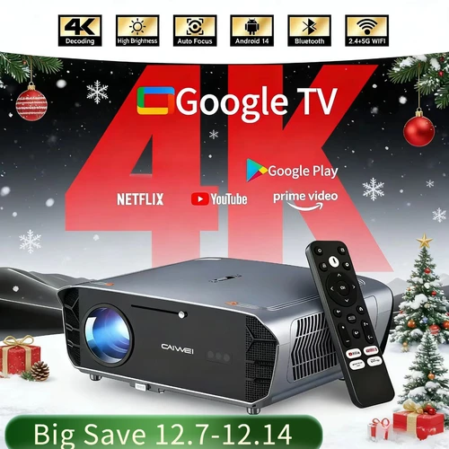 Nuevo S7 + 3500ANSI 4k UHD proyector inteligente google tv cine en casa proyector TOF 1080P android 2,4 + 5G wifi proyector de enfoque automático caliente