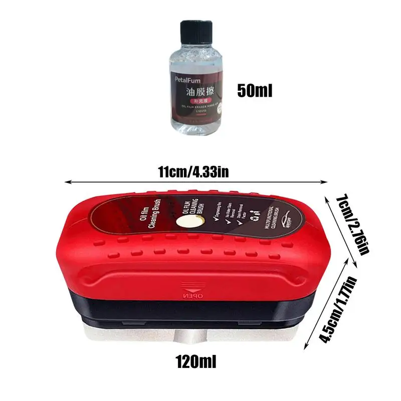 Spazzola per la pulizia della pellicola dell'olio per autoveicoli spazzola per la pulizia del vetro della finestra dell'auto per la rimozione della pellicola dell'olio del parabrezza dell'auto