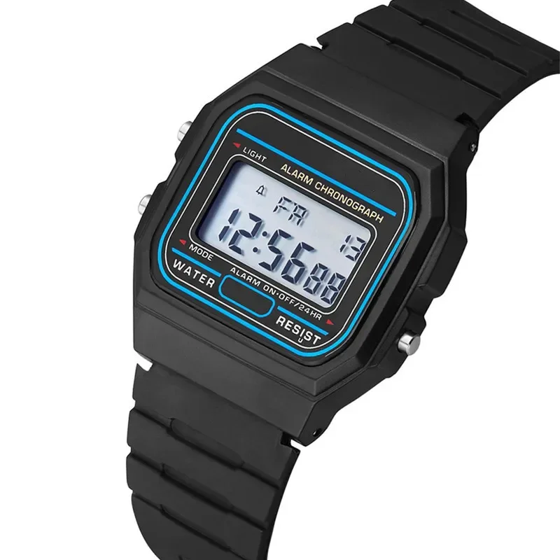 Esporte led relógios digitais para homens simples pequeno mostrador quadrado relógio eletrônico banda de silicone moda casual relógio masculino montre homme