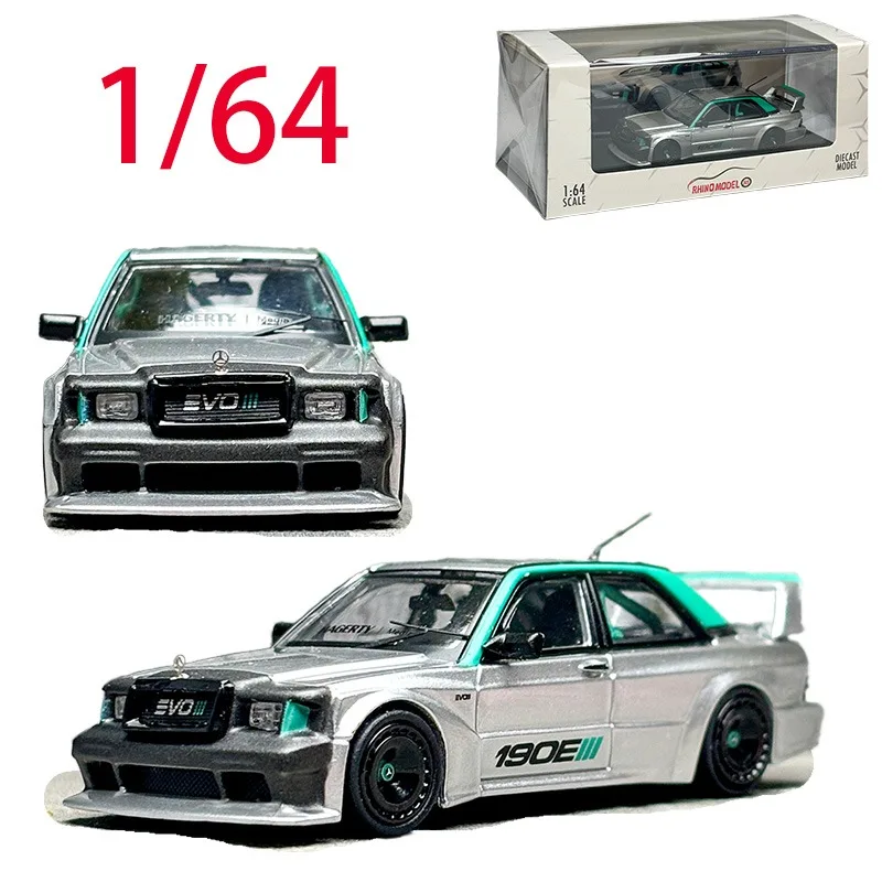 

RM Diecast 1/64 Scale Mercedes Alloy Car Model Mercedes190E EVO II Play Play Vehicles Toys for Boys Original Box Collection