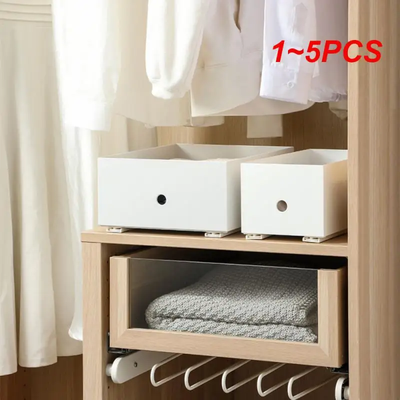 1~5PCS Drawer Basket Pull Rail For Kitchen Bedroom Durable Furniture Hardware Drawer Sliding Rails Bin Tracks Retractable