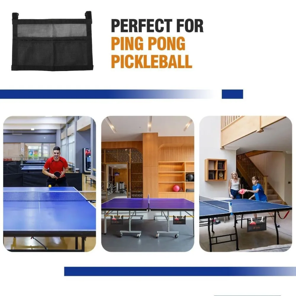 Table Tennis Sports Equipment Storage Bag, Table Tennis Racket Storage Bag, Hanging Storage Hanging Bag, Mesh Bag view 3