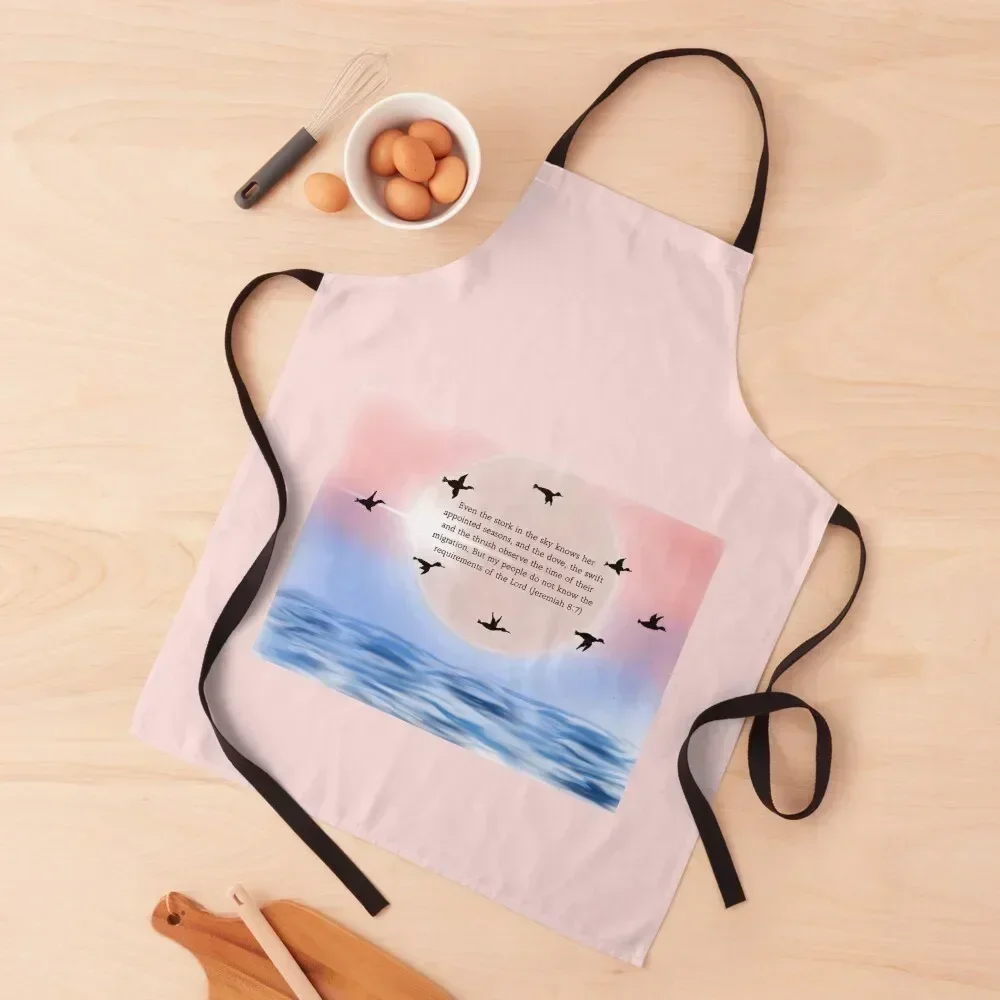 

Stork In The Sky Apron Hairdresser Woman Kitchens Women's cook wear Apron