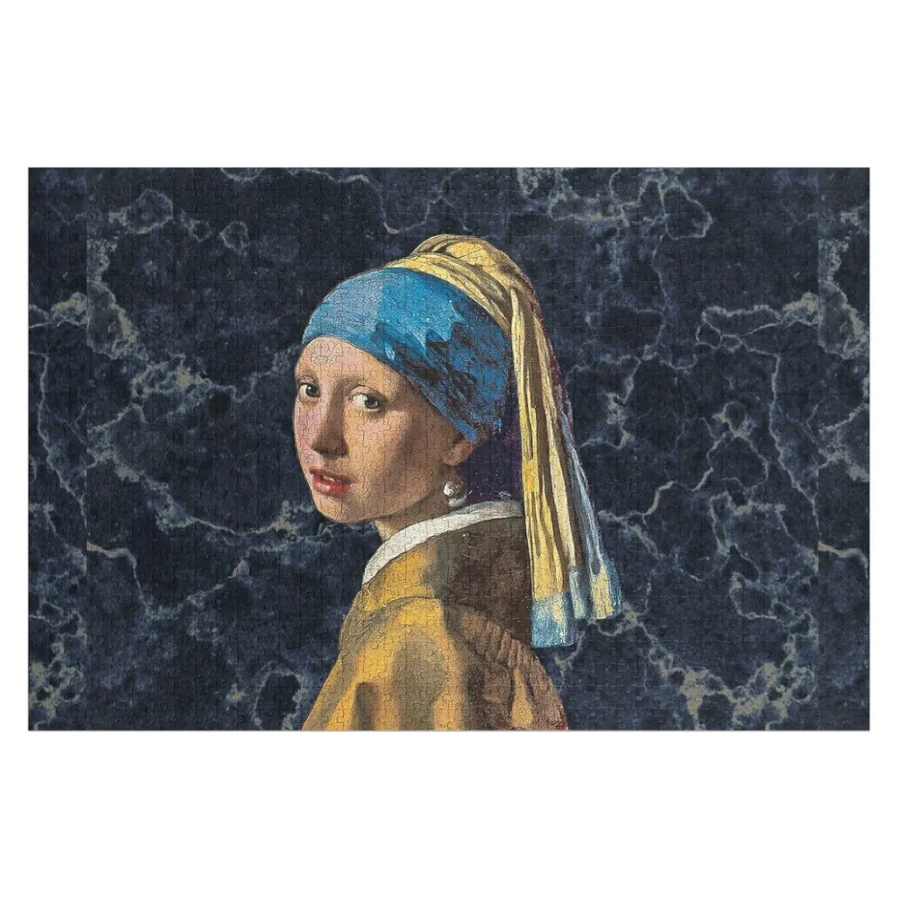 

Girl with a pearl earring Jigsaw Puzzle Custom Child With Photo Wooden Decor Paintings Wood Name Puzzle