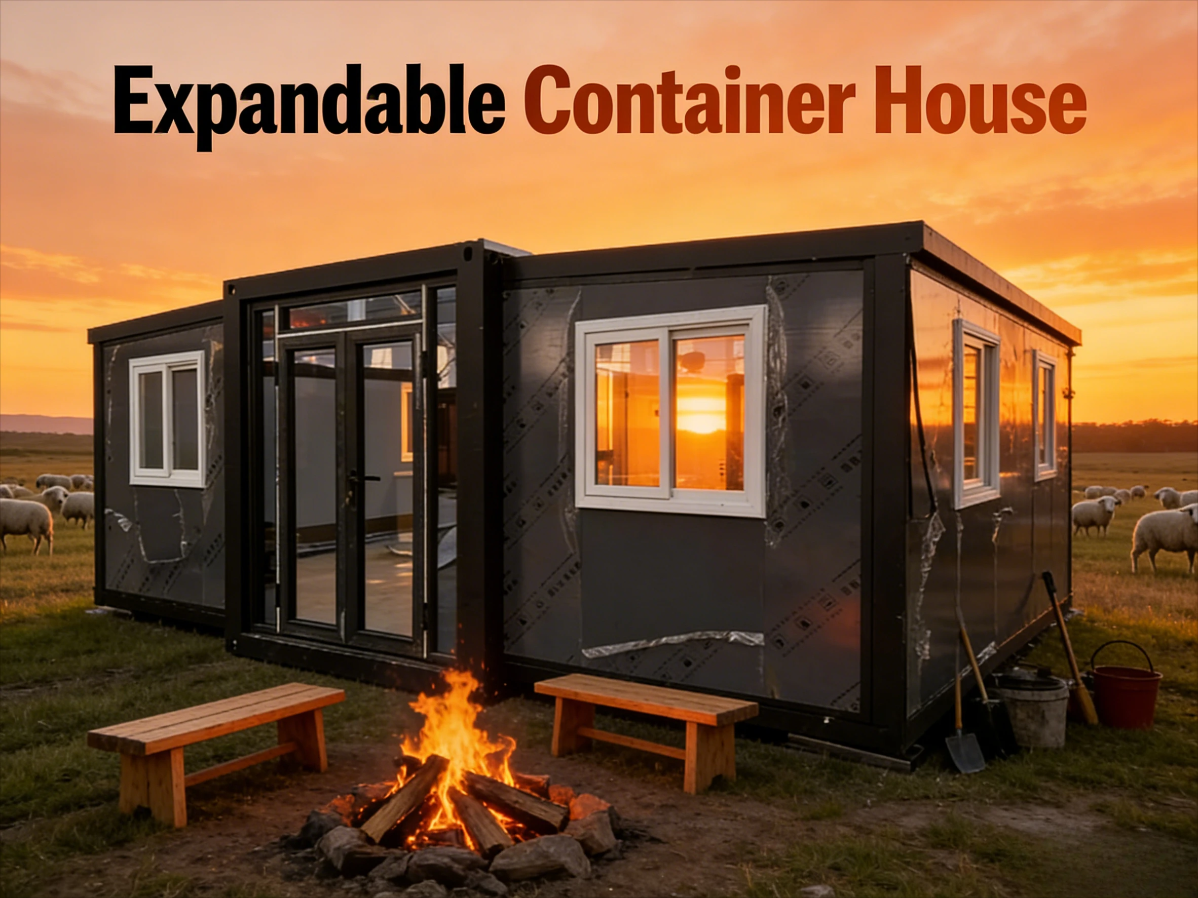 Customized Insulated Container Home 20ft Thermal Efficiency All-Season Comfort Eco Living Solution Solar Tiny House Prefab Home