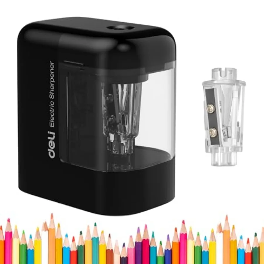 

Electric Pencil Sharpener, Portable Pencil Sharpener for No.2 Pencils Colored Pencils, Battery Powered Electric Pencil Sharpene