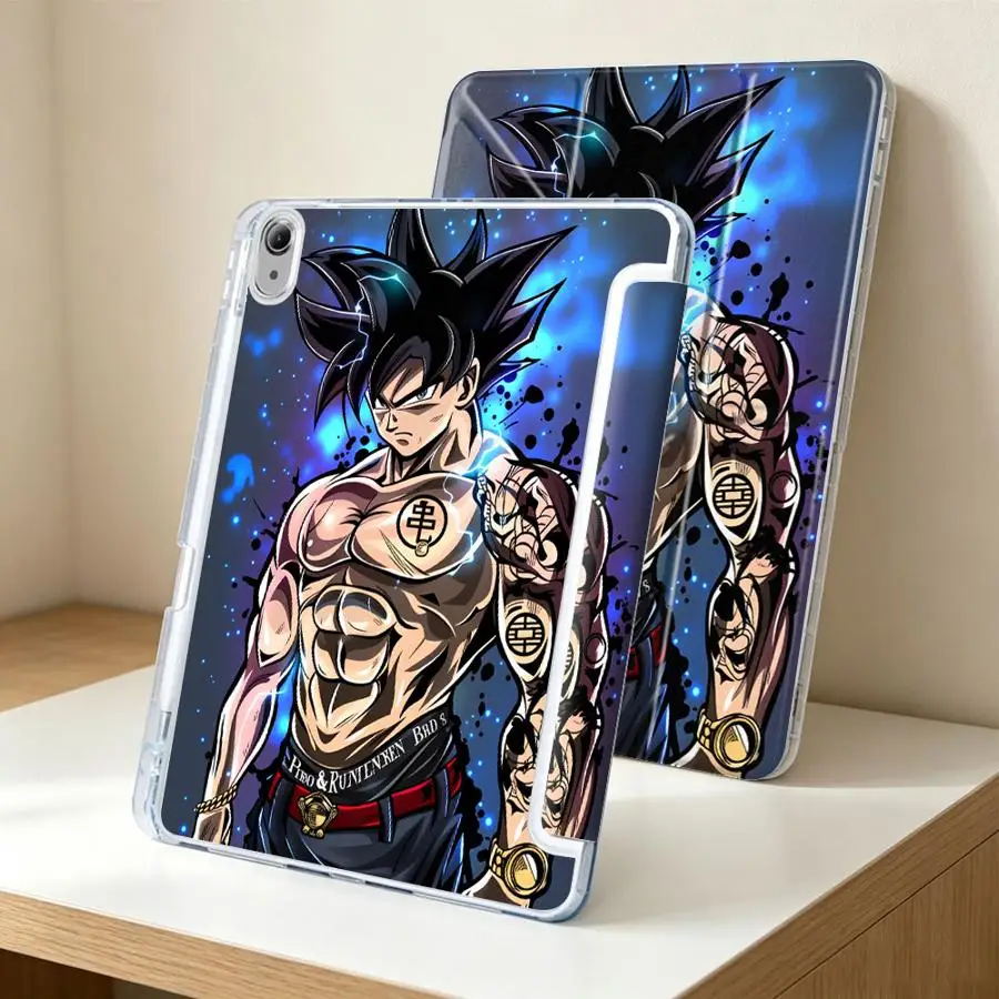 Tablet Case For iPad 11th Pro 13 2025 2026 12th 10th Gen Air 8 M2 M3 3 Mini 7 6 5 9th With Pen Slot Cover DragonS BallS Super