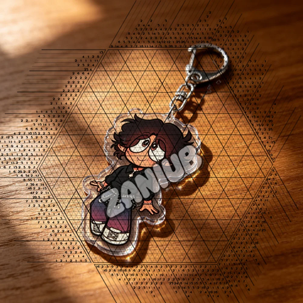 Cartoon Chibi Keychain Accessories Bag Charms Women Keyrings Jewelry Fans Freinds Gift