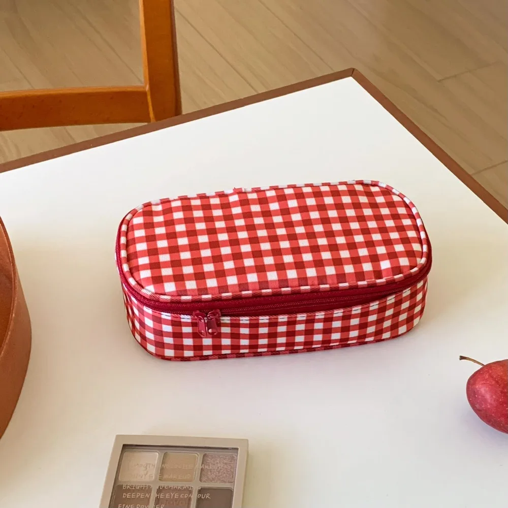 

Высококачественная косметичка с красной сеткой, многоразмерная портативная косметичка, косметичка для дома