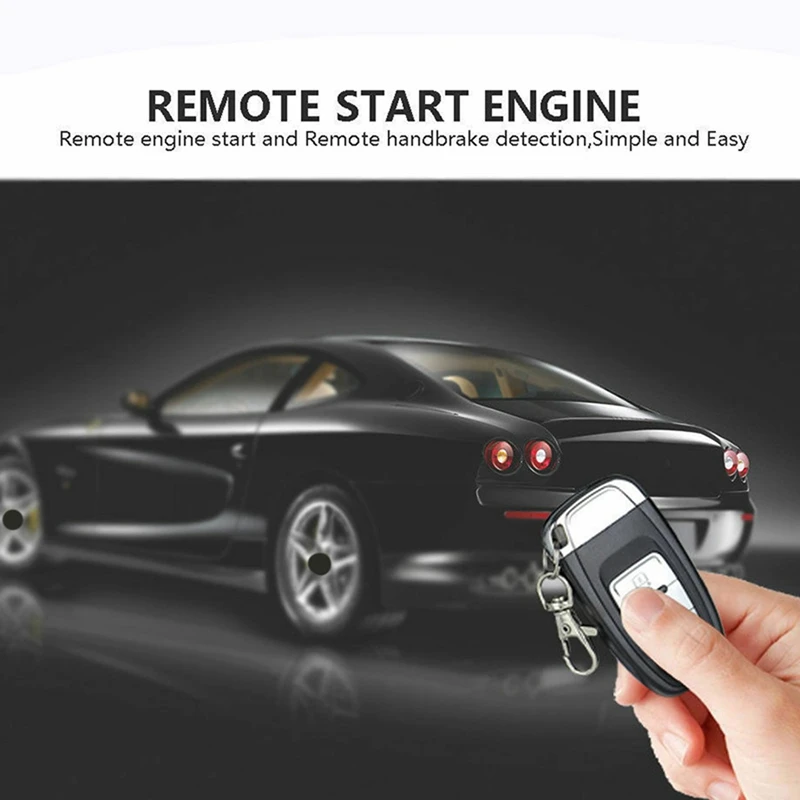 2X Car SUV PKE Keyless Entry Engine Start Alarm System Push Button Start System Remote Starter Stop