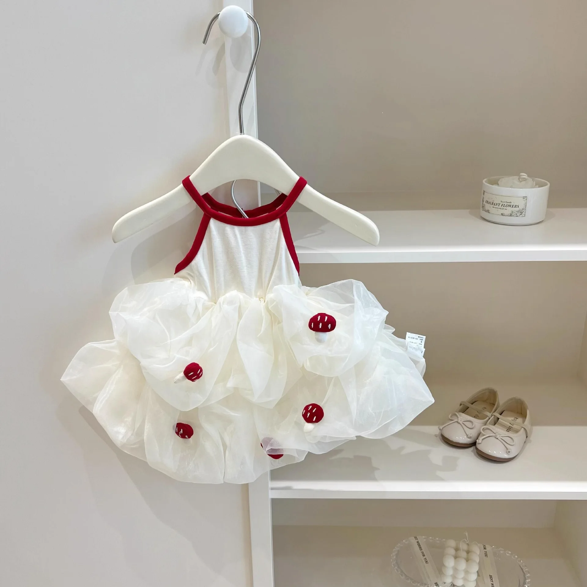 Girls Dress Summer New Style Childrens Fashion Suspender Fluffy Girls Treasure Summer Dress Cake Skirt