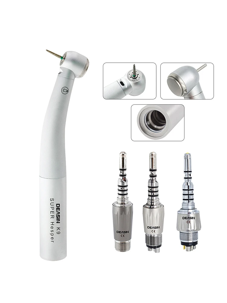 Tandheelkundige KV 9000 Type Tandheelkundige Hoge Snelheid Glasvezel LED Turbine Handstuk Voor KAVO Koppeling 2/4/6 gat Connector Tandheelkundige Gereedschappen - afbeelding 2