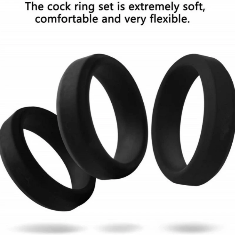 Male Cock Ring Penis Ring Delay Ejaculation Scrotal Binding Ball Stretcher Anillos Para Hombre Silicone Cockring Sex Toy For Men